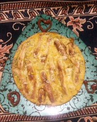 کوکوی کدو و ریحان با طعم سیر و پیاز