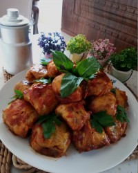 دلمه کلم ناهار امروز