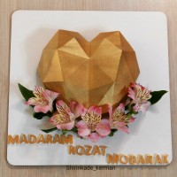 کیک قلب سورپرایز شکلاتی
