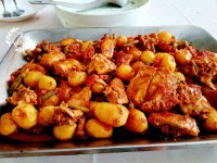 کاری مرغ وسبزیجات