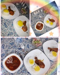 مرغ با سس مخصوص