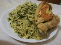 دمی مرغ و اسفناج