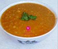 سوپ عدس قرمز وکدو تنبل