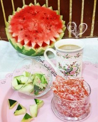 پوست هندوانه نارگیلی تنقلات...