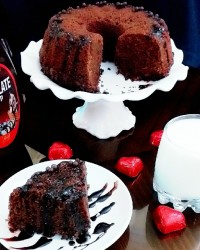 کیک شکلاتی بدون فر.