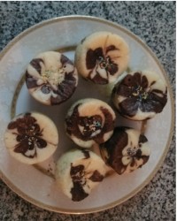 کیک فنجونی دو رنگ