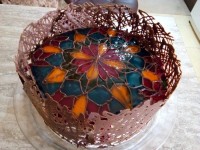 کیک تولد شوهری با ژله بریلو