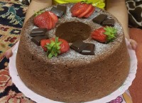 کیک مربای توت فرنگی