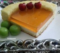 چیز کیک وانیلی (با پودر ژله)