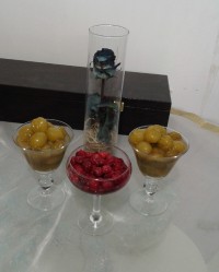 کمپوت گوجه سبز و ترشک آلبالو