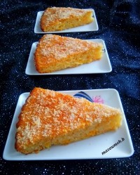 کیک نارگیل و زردآلو