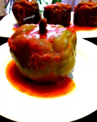 دلمه فلفل دلمه ای