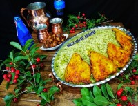 پلوشوید باقالی با ماهی