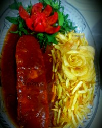 رولت مرغ و قارچ مخصوص