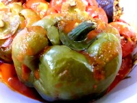 دلمه فلفل دلمه ای سبز