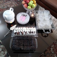 رولت و کیک خیس شکلاتی