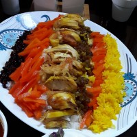 هویج پلو با مرغ