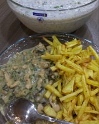 ناهار امروز ماااا،آبدوخیار....چیکن استراگانف