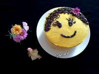 کیک خامه ای دخترونه