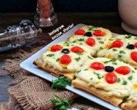 کرپ مرغ و قارچ