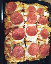 لازانیای تنوری با پپرونی