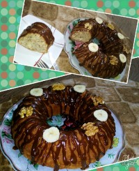 کیک موزوگردو سالادمیوه