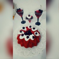 کیک قرمز نارگیلی