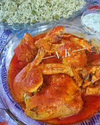 شوید نخود پلو با مرغ