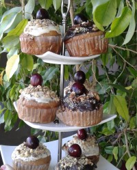 کاپ کیک شکلاتی تولد عشقم