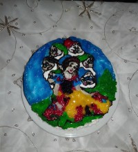 کیک سفید برفی وهفت کوتوله