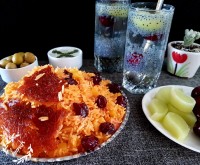 شربت بادرنجبویه باتخم شربتی