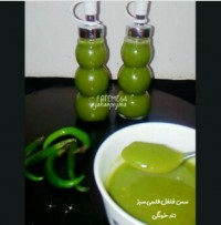 سس فلفل قلمی سبز تند خونگی