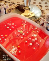 دسر کاسترد با روکش ژله