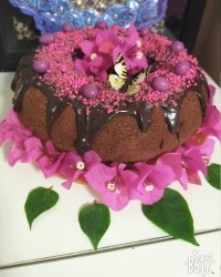 کیک کاکائویی. صورتی جان