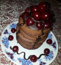 کیک شکلاتی پنکیک