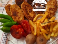 کباب تابه ای مرغ با نان خشک