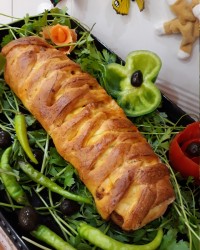 اشترودل گوشت و قارچ .