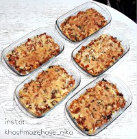 خوراک مرغ با پنیر