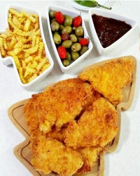 بفرمائید دلبر خوشمزه ما شنیسل مرغ