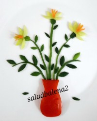 نقاشی با خیار وگوجه