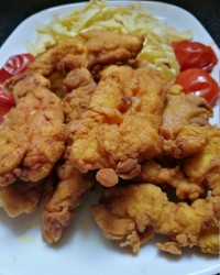 فیله مرغ سوخاری پولک دار