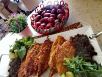 ماهی سرخ کرده باحشو