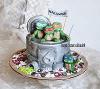 کیک لاکپشتهای نینجا