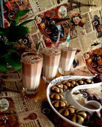 شیک میلک بیسکوییت شکلاتی
