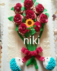 کاپ کیک با تزیین فوندانت