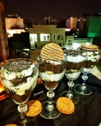 دسر موز و شکلات