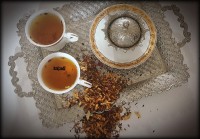 دمنوش به، سیب، دارچین و زعفران