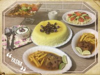 چلو گوشت زعفرانى