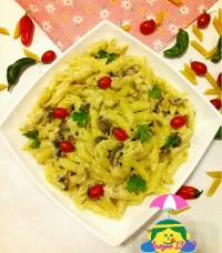 پنه مرغ با سس آلفردو