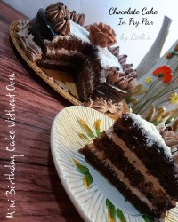 کیک تولد بدون همزن و فر